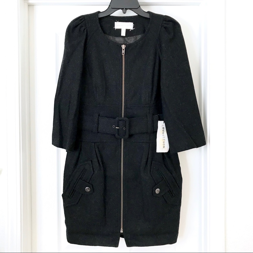 NWT Charcoal Grey Wool Coat Sz 6